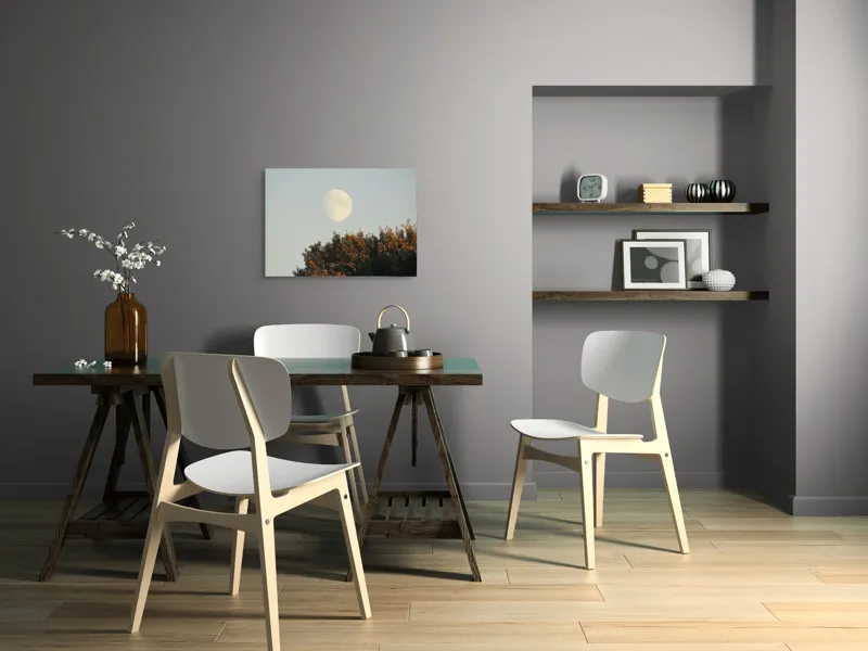 Tablou Canvas Luna printre frunze toamneți artă murală, 70 x 50 cm – poza 5