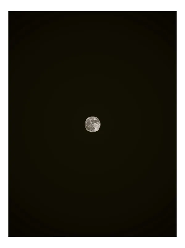 Tablou Canvas Luna dansând pe cerul nopții - Artă decorativă, 50 x 90 cm