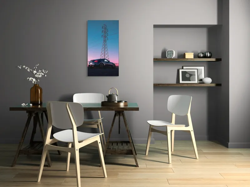 Tablou Canvas Eleganță Crepusculară Viteza Electrificată, 50 x 90 cm – poza 4