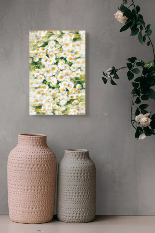 Tablou Canvas natur al margaretelor vesele, 26 x 39 cm – poza 6