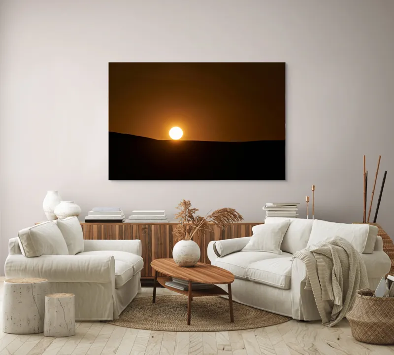 Tablou Canvas Răsărit Liniștit Asupra Dunelor Negre, 150 x 100 cm – poza 3