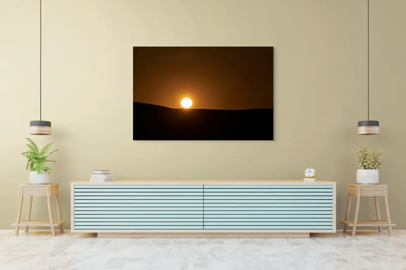 Tablou Canvas Răsărit Liniștit Asupra Dunelor Negre, 150 x 100 cm – poza 6