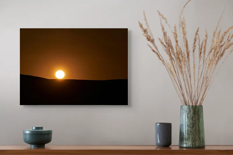 Tablou Canvas Răsărit Liniștit Asupra Dunelor Negre, 54 x 39 cm – poza 4