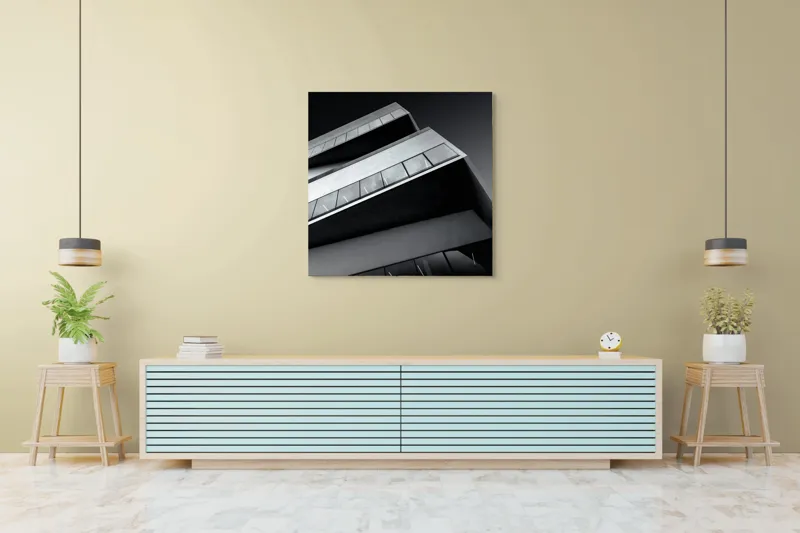 Tablou Canvas Armonie futuristă în umbre și lumină, 100 x 100 cm – poza 5
