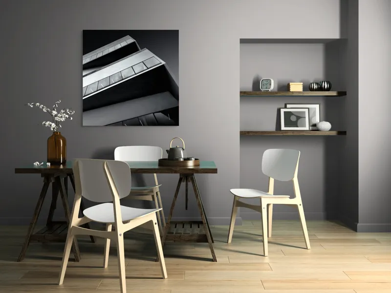 Tablou Canvas Armonie futuristă în umbre și lumină, 100 x 100 cm – poza 6