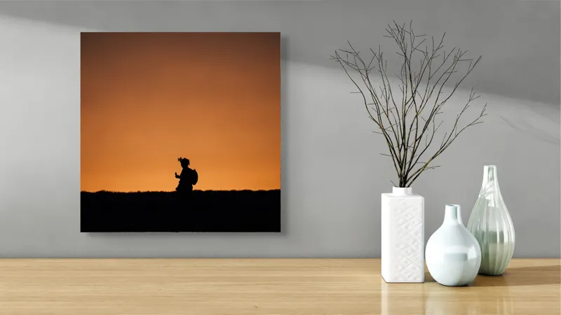 Tablou Canvas pe temă de peisaj și amurg, 50 x 50 cm – poza 3