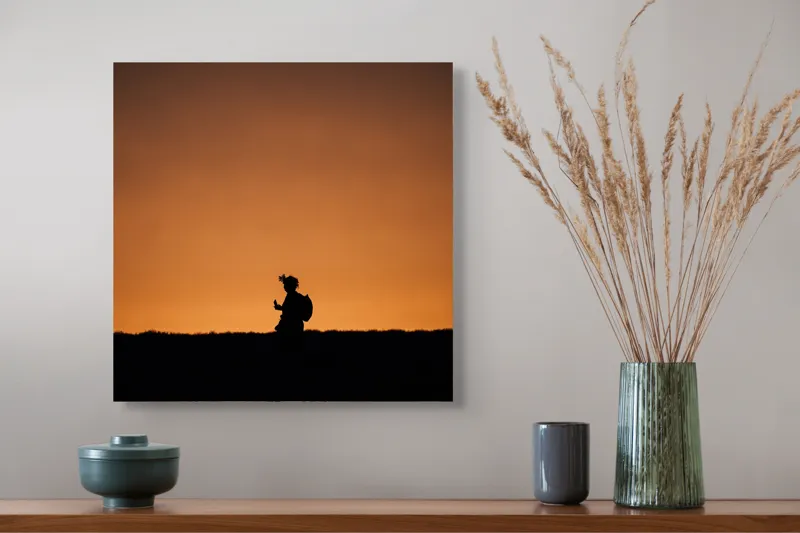 Tablou Canvas pe temă de peisaj și amurg, 50 x 50 cm – poza 4