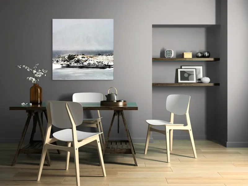 Tablou Canvas pe temă mării înghețate, 100 x 100 cm – poza 6