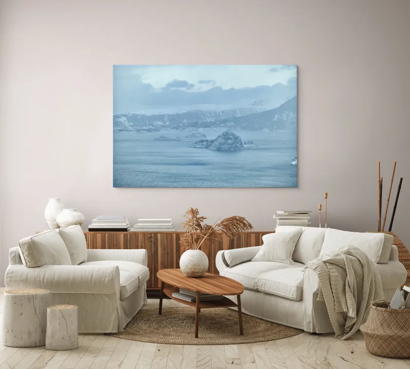 Tablou Canvas pe tema iernii peste ape înghețate, 150 x 100 cm – poza 3