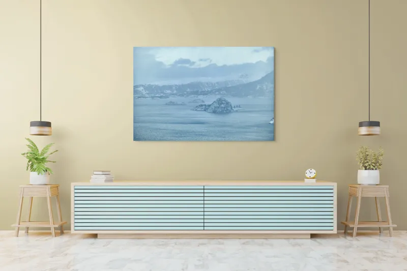 Tablou Canvas pe tema iernii peste ape înghețate, 150 x 100 cm – poza 6