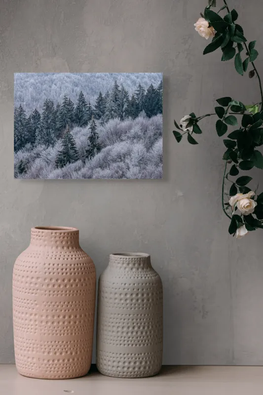 Tablou Canvas Pădurea Înghețată în Tăcerea Iernii, 54 x 39 cm – poza 8