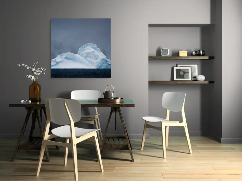 Tablou Canvas Inima Albastră a Ghețarului Rece Artă Murală, 100 x 100 cm – poza 6