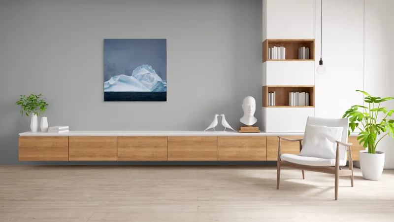 Tablou Canvas Inima Albastră a Ghețarului Rece Artă Murală, 100 x 100 cm – poza 8