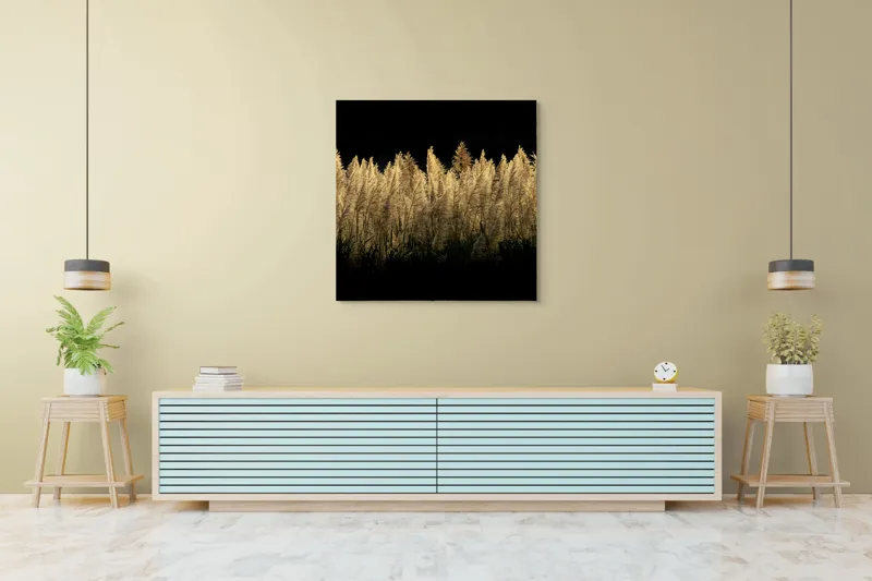 Tablou Canvas Dansul ierburilor în lumina lunii, 100 x 100 cm – poza 5