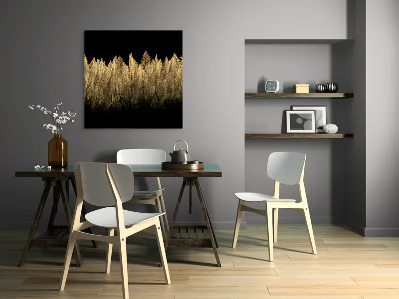 Tablou Canvas Dansul ierburilor în lumina lunii, 100 x 100 cm – poza 6