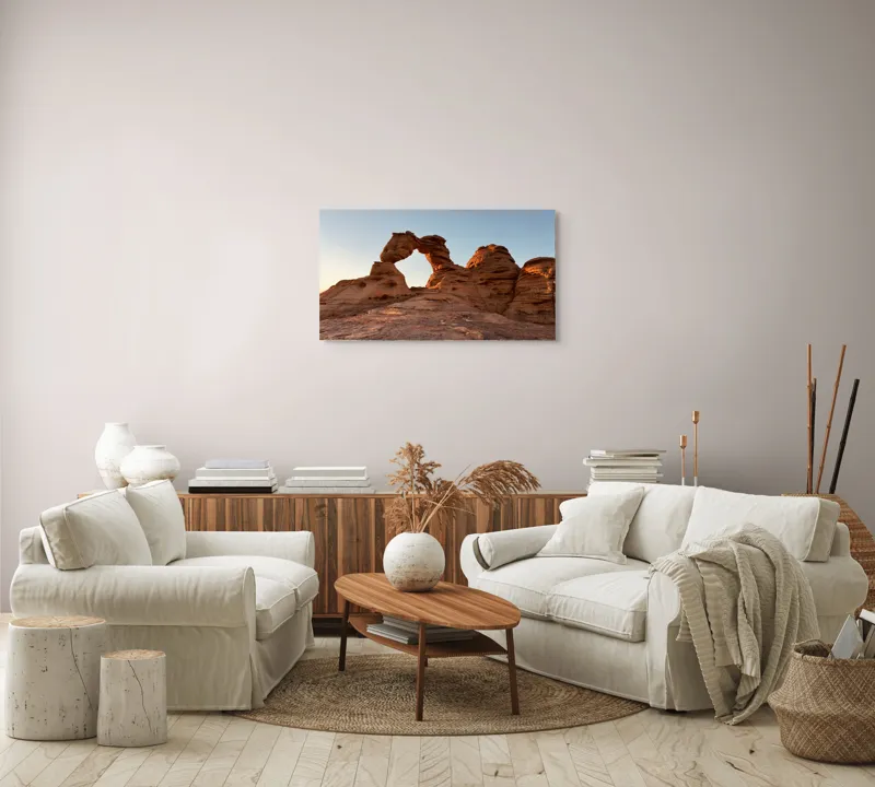 Tablou Canvas Arcul Timpului în Lumină Caldă, 90 x 50 cm – poza 4