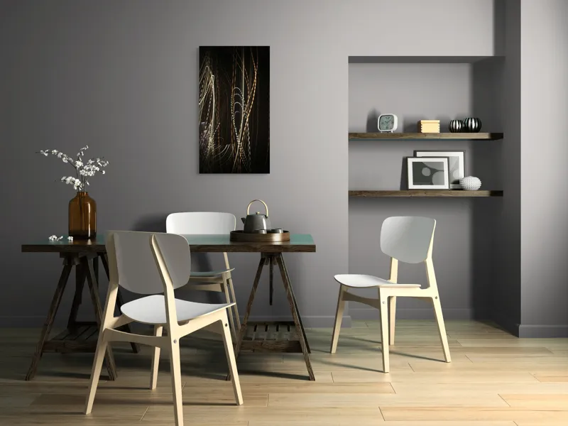 Tablou Canvas cu Vibrația Luminii în Timpul Nopții, 50 x 90 cm – poza 4