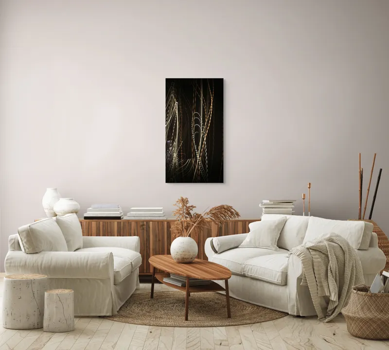 Tablou Canvas cu Vibrația Luminii în Timpul Nopții, 50 x 90 cm – poza 7