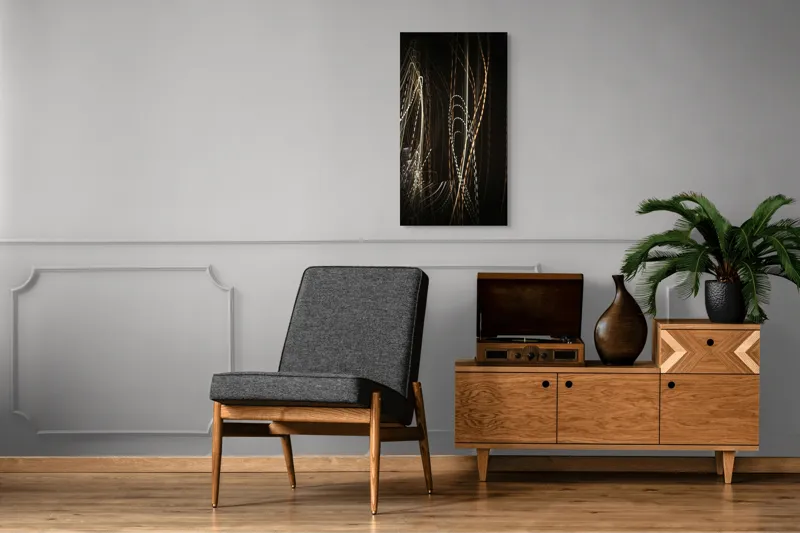 Tablou Canvas cu Vibrația Luminii în Timpul Nopții, 50 x 90 cm – poza 8
