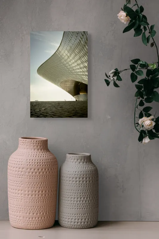 Tablou Canvas Arhitectură Futuristă îmbrățișând cerul senin, 26 x 39 cm – poza 6