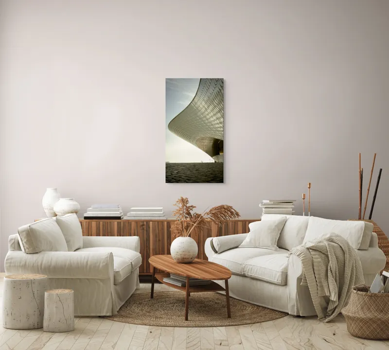 Tablou Canvas Arhitectură Futuristă îmbrățișând cerul senin, 50 x 90 cm – poza 7