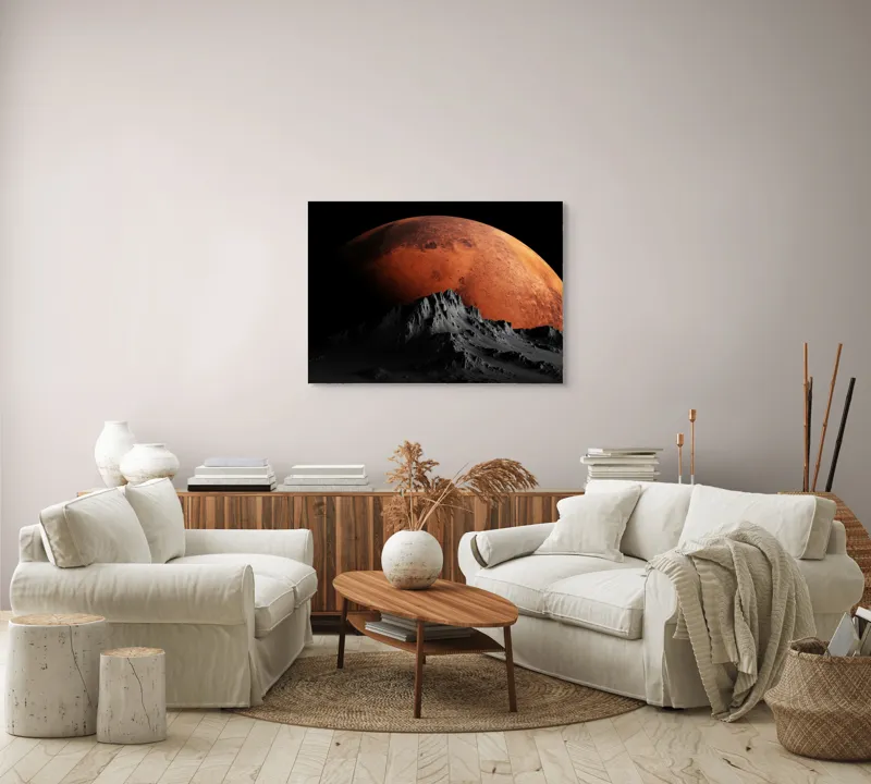 Tablou Canvas Umbrele Misterioase ale Planetei Roșii, 100 x 70 cm – poza 3