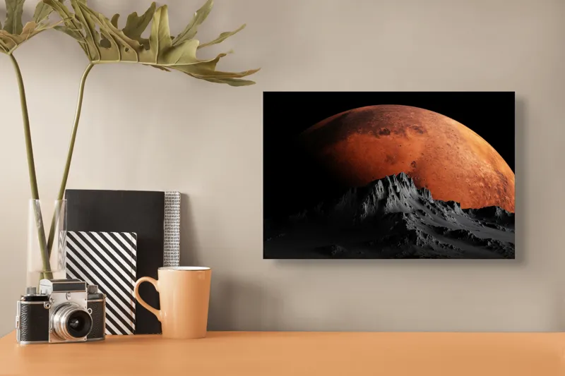 Tablou Canvas Umbrele Misterioase ale Planetei Roșii, 39 x 26 cm – poza 3