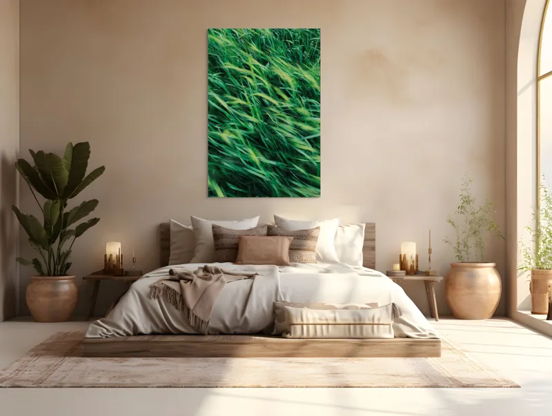 Tablou Canvas cu tema vântului verde smarald, 100 x 150 cm – poza 3