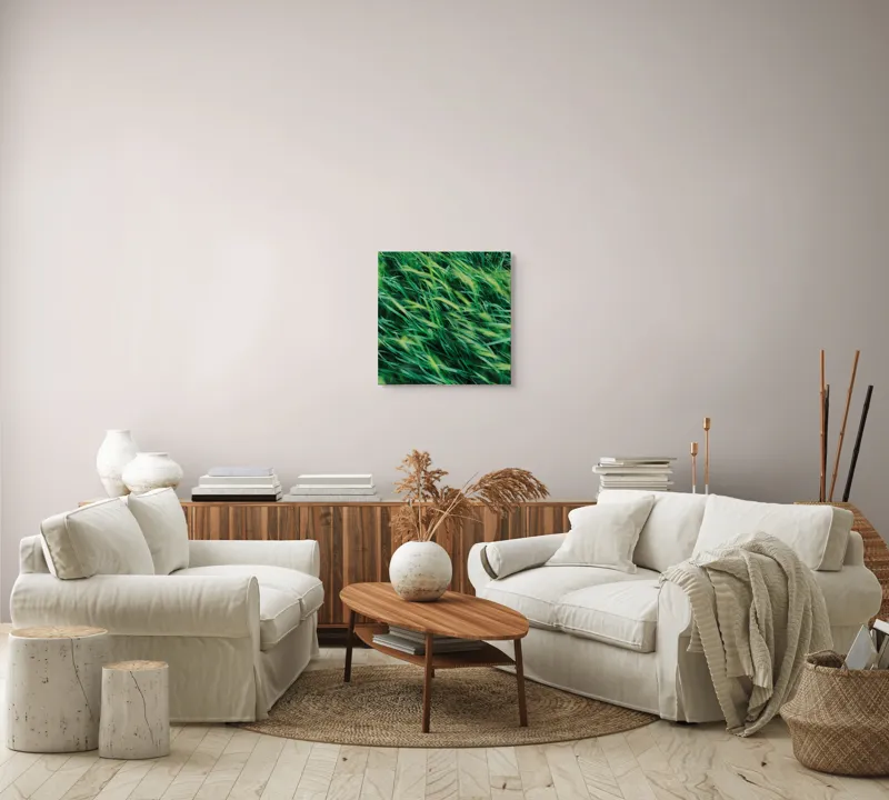 Tablou Canvas cu tema vântului verde smarald, 50 x 50 cm – poza 7