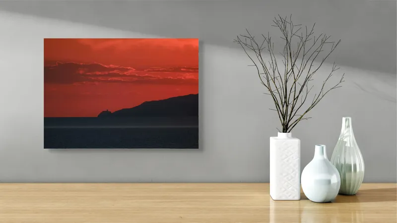 Tablou Canvas Aura Apusului pe Târmul Tăcut, 54 x 39 cm – poza 3