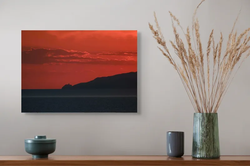 Tablou Canvas Aura Apusului pe Târmul Tăcut, 54 x 39 cm – poza 4