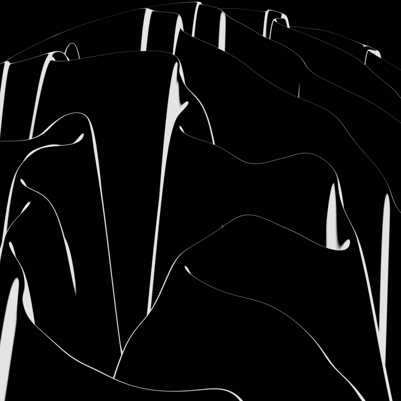 Tablou Canvas Valuri Abstracte în Întunericul Nopții, 50 x 50 cm – poza 2