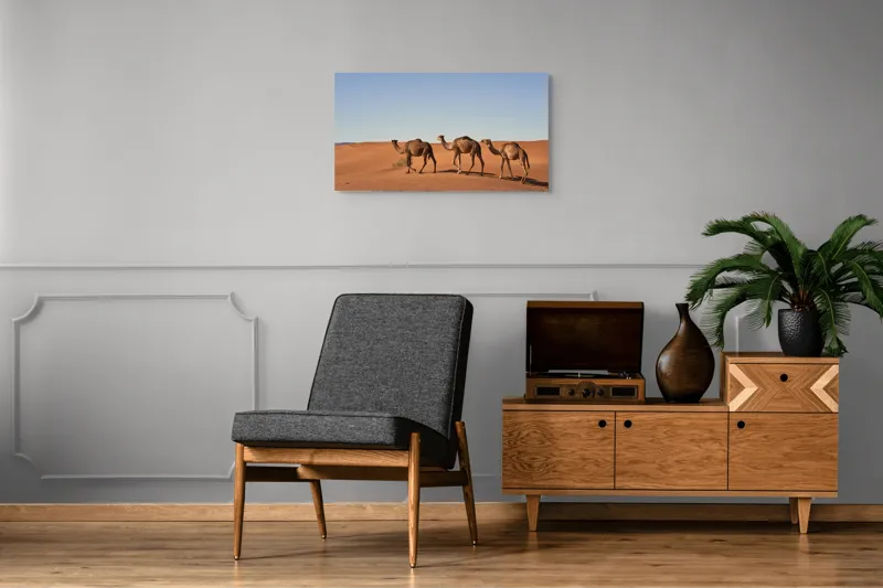 Tablou Canvas Caravana liniștită în deșertul nesfârșit, 90 x 50 cm – poza 6