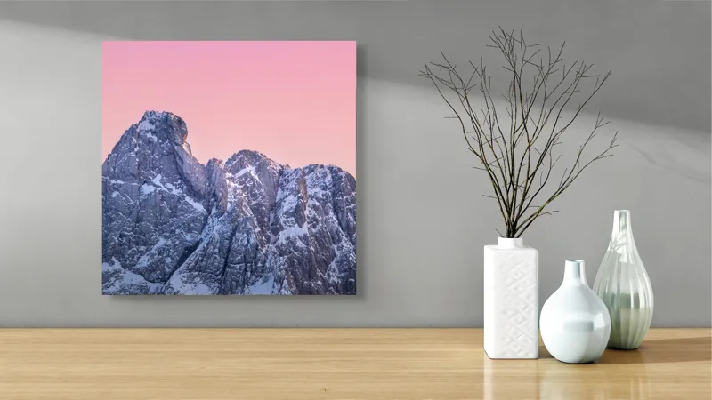 Tablou Canvas pe temă peisaj montan, 50 x 50 cm – poza 3