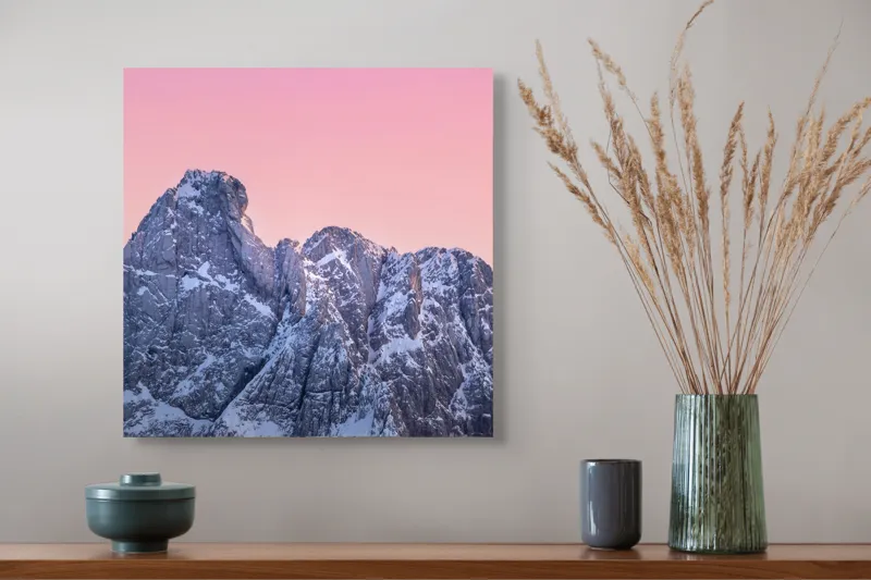 Tablou Canvas pe temă peisaj montan, 50 x 50 cm – poza 4
