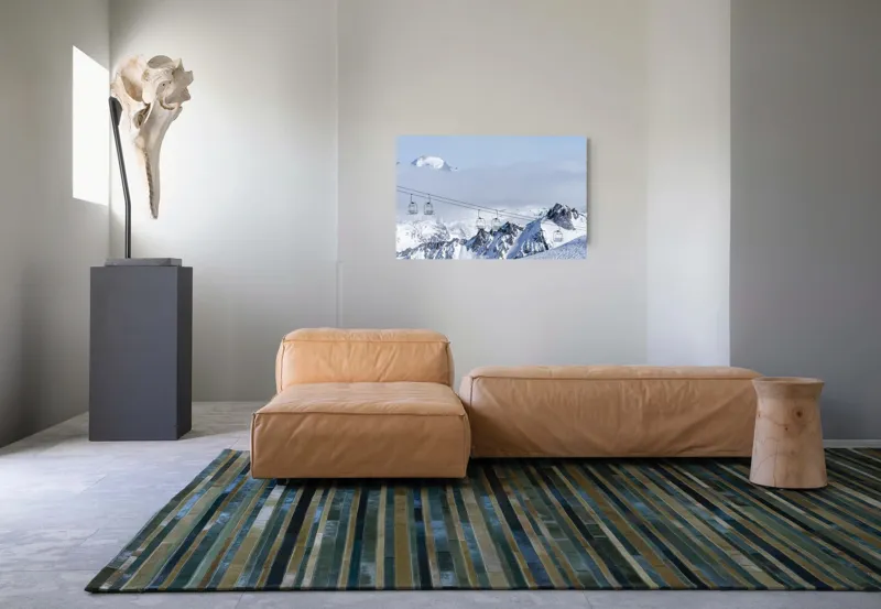 Tablou Canvas Pârtii albe sub cer senin - Art decor mural, 90 x 50 cm – poza 8