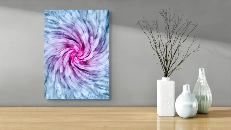 Tablou Canvas Vârtejul Culorilor în Zare Luminoasă, 39 x 54 cm – poza 4