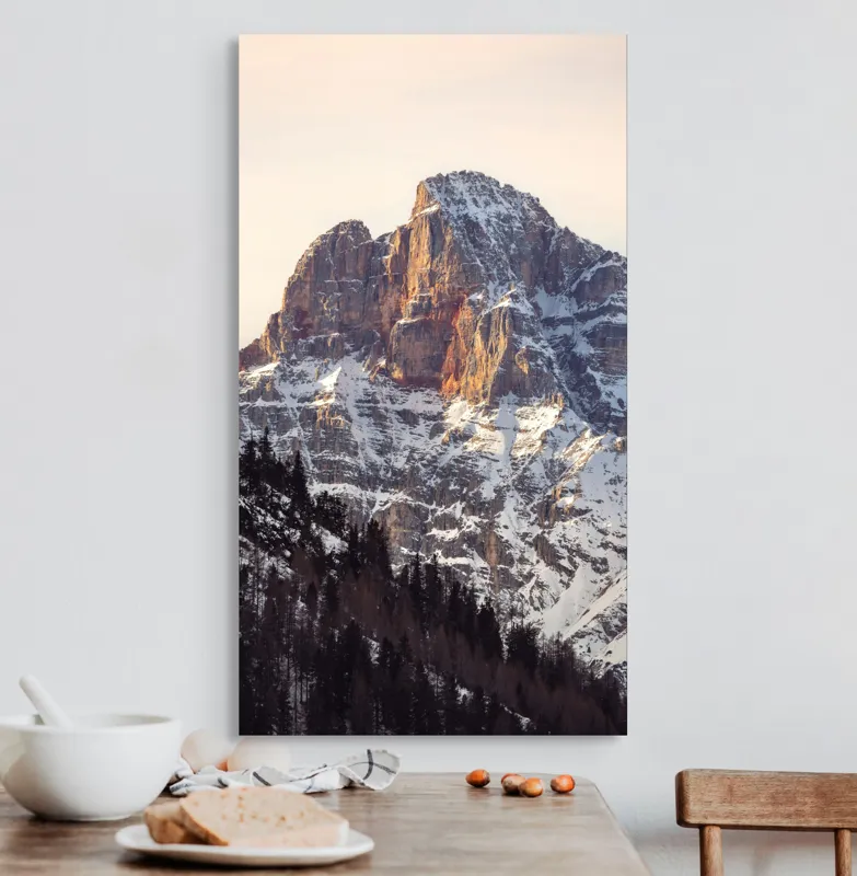 Tablou Canvas pe tema Ploaie de aur pe piscuri înalte, 50 x 90 cm – poza 3