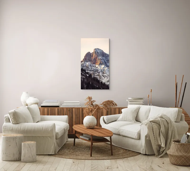 Tablou Canvas pe tema Ploaie de aur pe piscuri înalte, 50 x 90 cm – poza 7