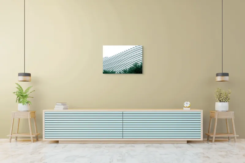 Tablou Canvas Arhitectură Modernă Geometrică Verde, 70 x 50 cm – poza 7