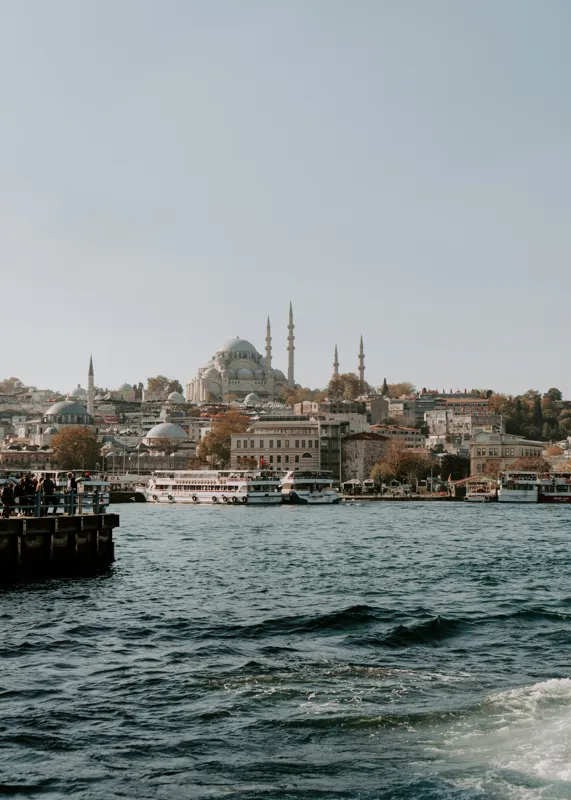 Tablou Canvas Vedere panoramică Istanbul orașul vechi și nou, 50 x 70 cm – poza 2