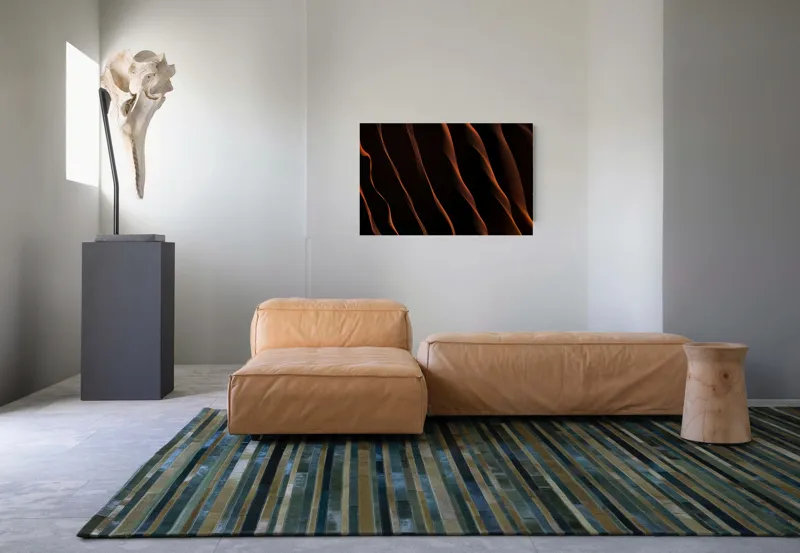 Tablou Canvas Abstract Flăcări și Întuneric Armonie Contrast Eleganță, 90 x 50 cm – poza 8