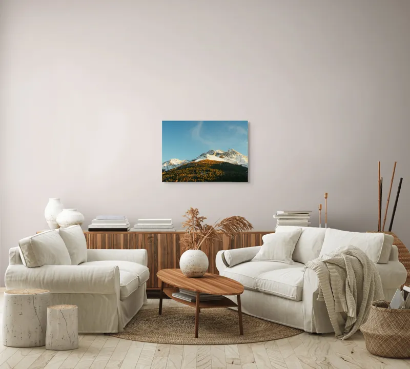 Tablou Canvas Natură Munți înzăpeziți Frumusețe Serenitate, 70 x 50 cm – poza 6