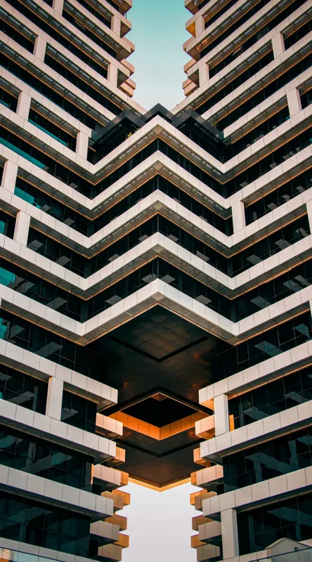 Tablou Canvas Geometrie și Reflexii Aurii - Design Futuristic pentru Spații Inte, 50 x 90 cm – poza 2