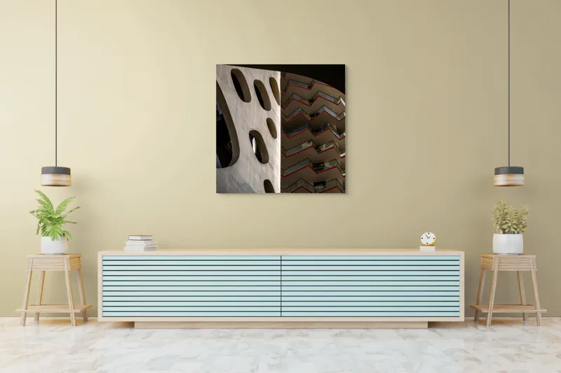 Tablou Canvas Armonie geometrică urbanism modern, 100 x 100 cm – poza 5