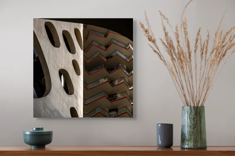 Tablou Canvas Armonie geometrică urbanism modern, 50 x 50 cm – poza 4