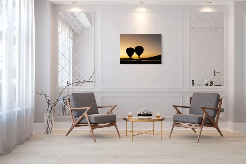 Tablou Canvas Zborul Viselor la Răsăritul Zilei, 100 x 70 cm – poza 5