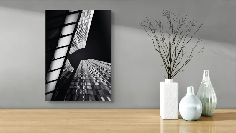 Tablou Canvas Geometrie Urbană Captivantă, 39 x 54 cm – poza 4