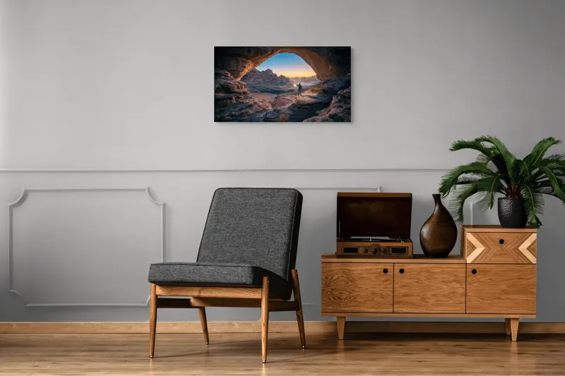 Tablou Canvas pe tema Deșertului cu Lumina, 90 x 50 cm – poza 6