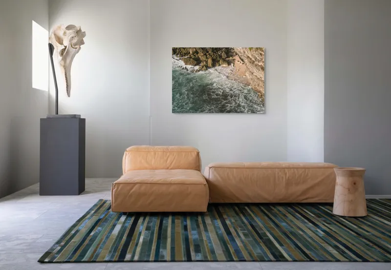 Tablou Canvas Valurile Timpului Îmbrăţişând Stâncile, 100 x 70 cm – poza 7
